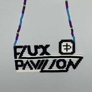 Flux Pavilion Logo Kandi Perler Necklace Rave Accessory 26.5 in Long